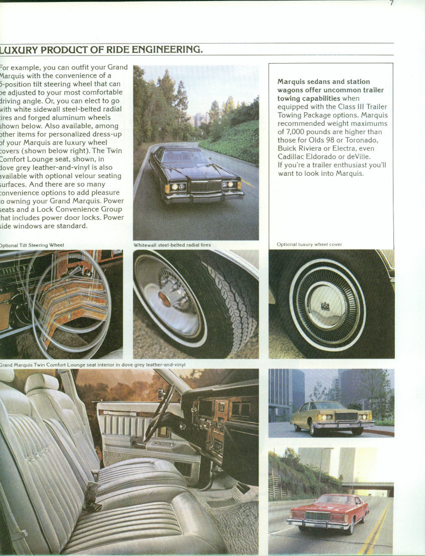 1978 Mercury Marquis Brochure Page 11